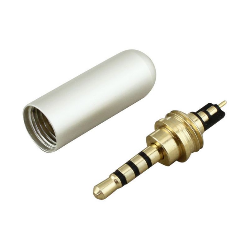 Jack hàn 3.5mm 4 khấc , jack 3.5 4 chấu hàn dây livetream