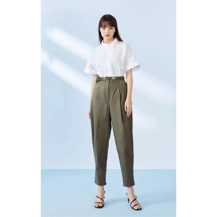 Vero Moda Quần Dài Nữ LƯNG Vừa Có Khóa Kéo Viền Mắt Cá Chân 321250004