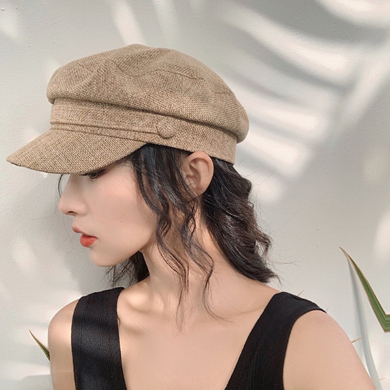 [Mã FAMARAL2 giảm 10K đơn 50K]Mũ Baret nồi nữ kiểu dáng Hàn Quốc