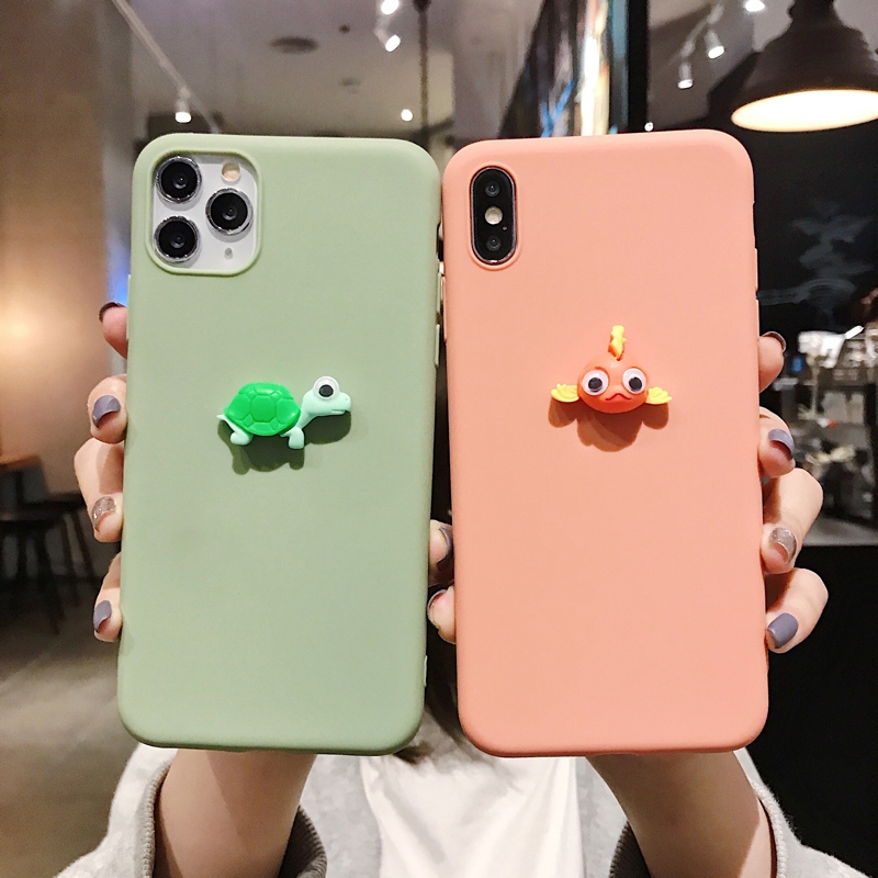 Ốp Điện Thoại TPU Mềm Họa Tiết Thỏ Cá/Rùa DIY Cho Redmi Note 5 7 8 9 Pro 9S 10 8 9T 9A MI A3