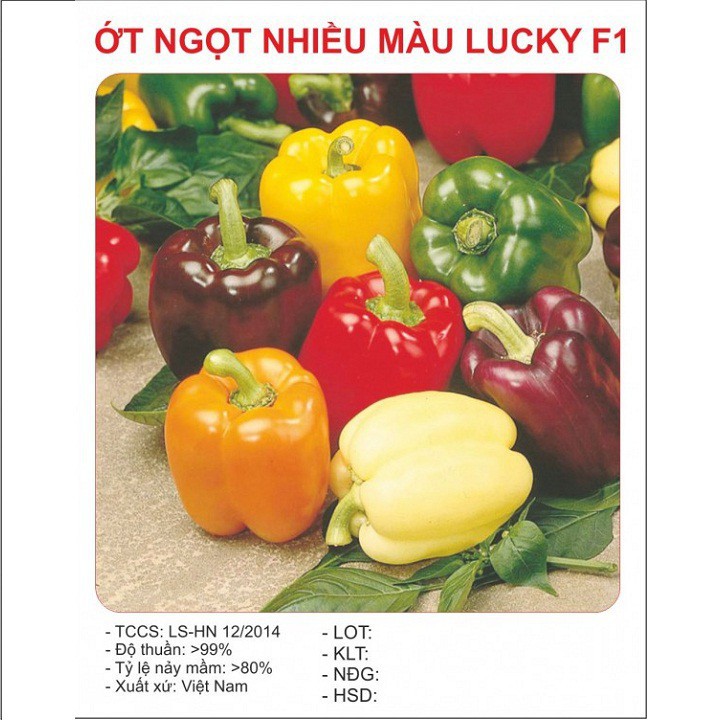 Bán sỉ Hạt giống ớt ngọt Đà Lạt gói 20 hạt xuất xứ Việt Nam hàng nhập khẩu, hàng chính hãng.