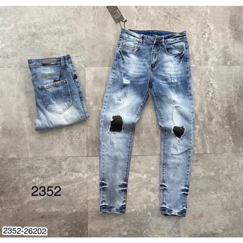 Quần Jeans AMR Nam Rách Vá Cực Chất - Quần Bò Nam Nhiều Mẫu Mới Hot Trend Hiện Nay
