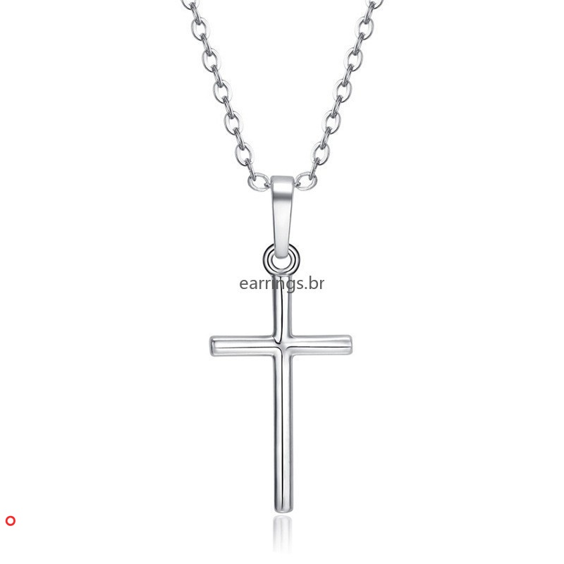 Vòng cổ thép titan mặt thánh giá thời trang cho nam nữ