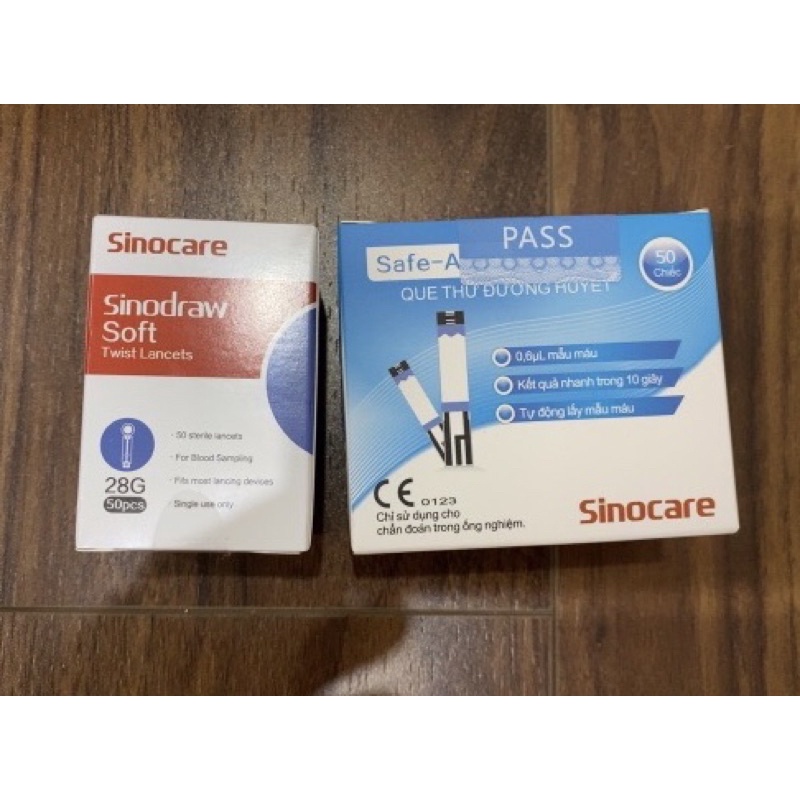 Que thử Safe- Accu Sinocare 25 que