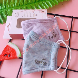 ✔️ set 2 chiếc khẩu trang cho bé sợi tre bamboo