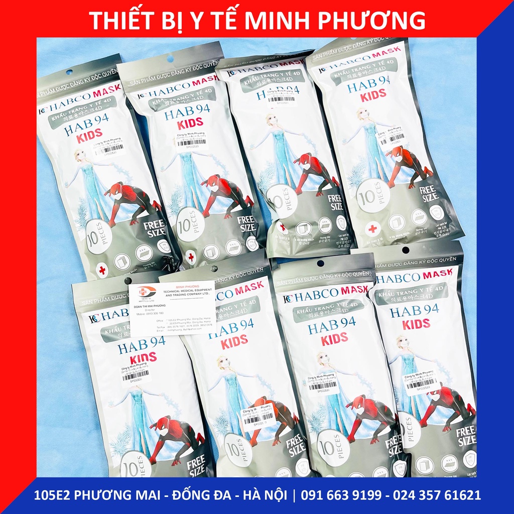 [Combo 10 chiếc] Khẩu trang y tế Hàn Quốc trẻ em