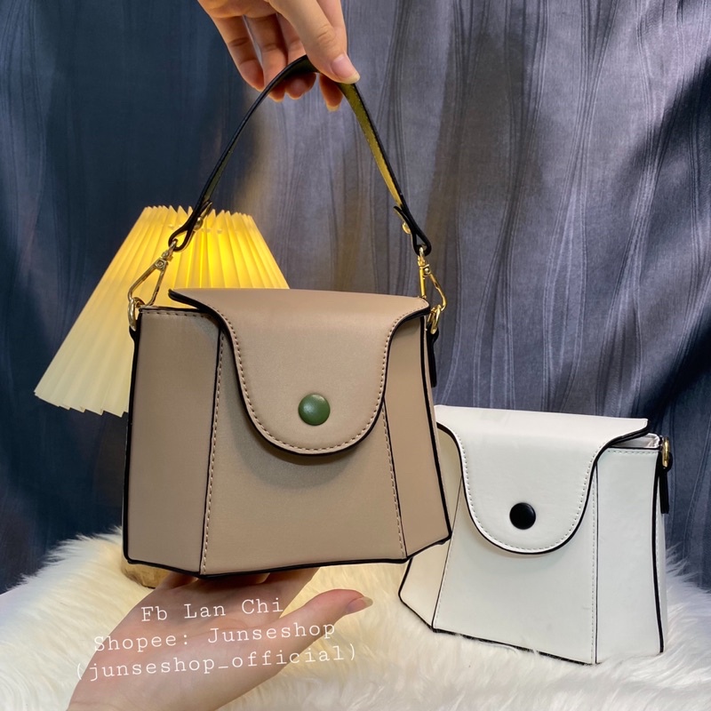 Túi cốp cầm tay có dây đeo chéo xinh xắn Hàng Q/Châu