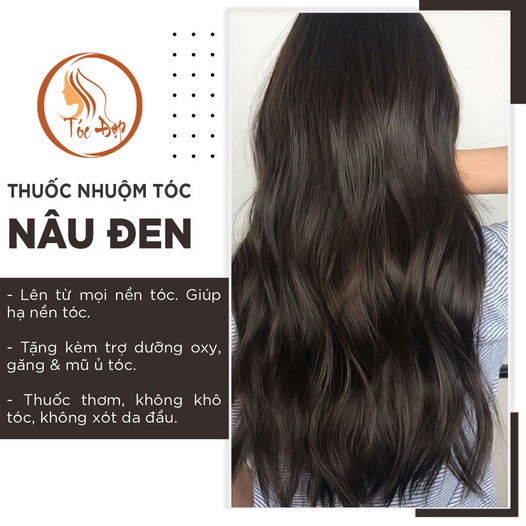 Nhuộm Tóc Màu Nâu Đen - Lên Từ Mọi Nền Tóc