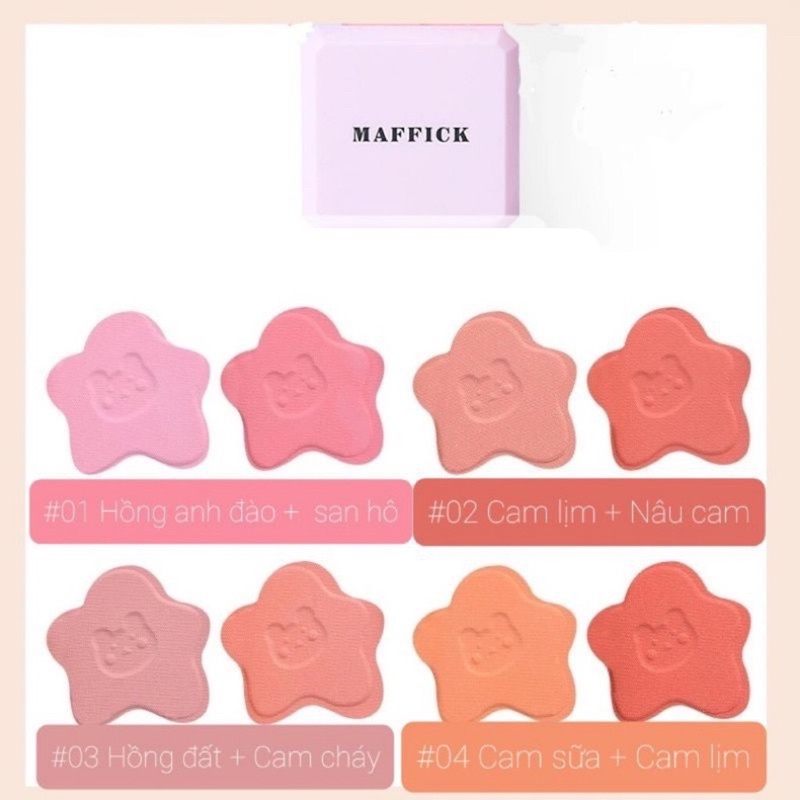 Phấn má hồng 2 tầng MAFFICK Egg Bear Blush