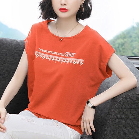 Áo Thun cotton Tay Ngắn Dáng Rộng Thời Trang Mùa Hè Cho Nữ