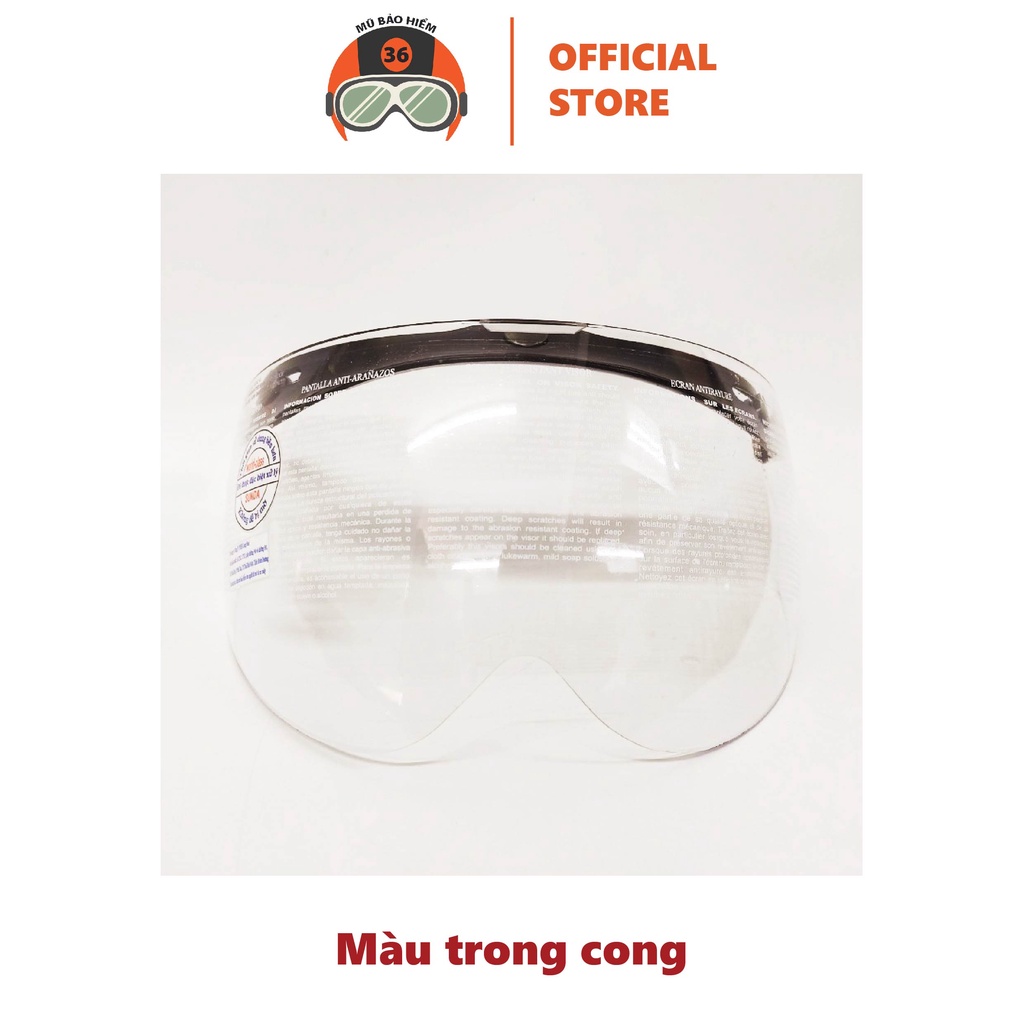 Kính Chắn Gió Mũ Bảo Hiểm SUNDA CA-105 gắn được cho tất cả các mũ ½ và ¾ trên thị trường - nhiều màu