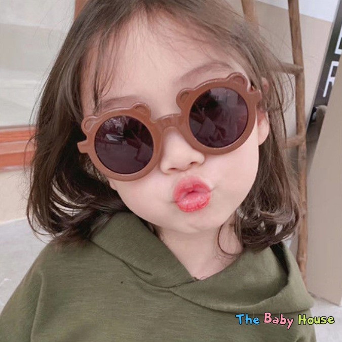 Kính Mát Chống Tia UV400 Cho Bé  𝐅𝐑𝐄𝐄𝐒𝐇𝐈𝐏 Kính Thời Trang Phong Cách Hàn Quốc Đáng Yêu Cho Bé
