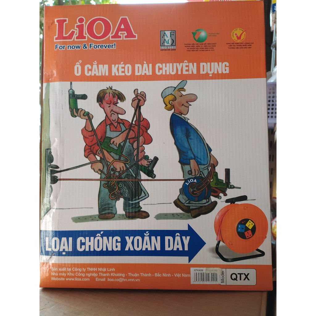 ổ cắm dân dụng Lioa kiêủ rulo chống xoán