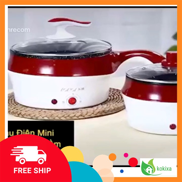 [FREESHIP]Nồi lẩu mini nấu mì - nồi lẩu đa năng 2 tầng kèm hấp,có tay cầm tiện dụng [TRONG CHỐNG DÍNH ,NGOÀI CÁCH NHIỆT]