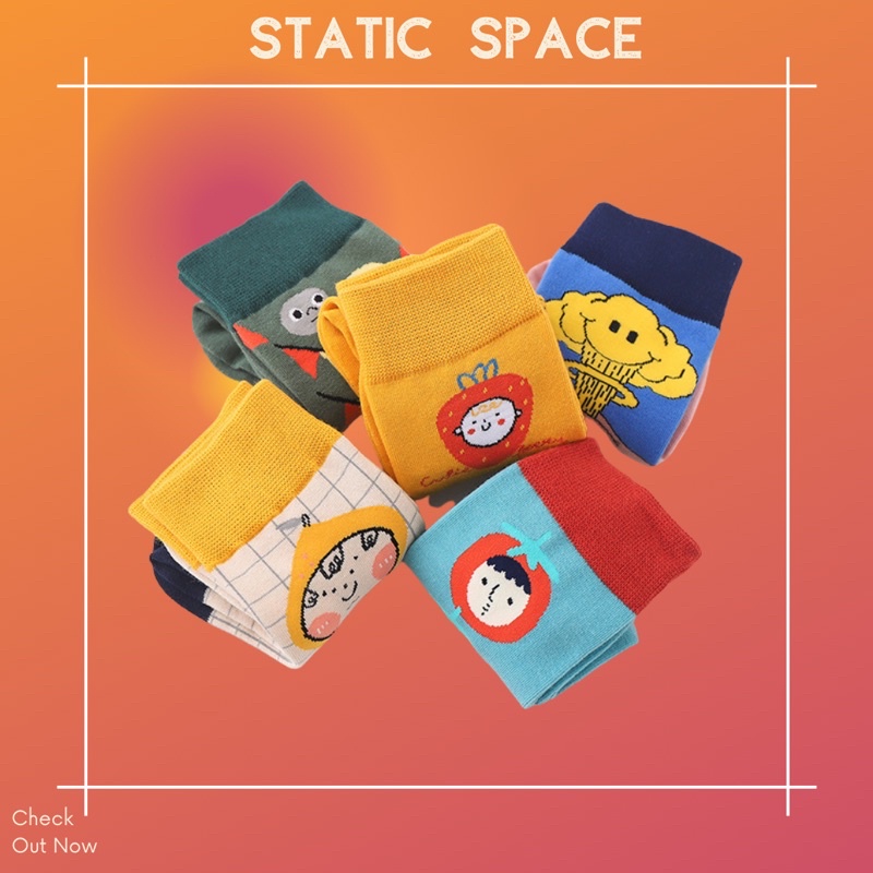 TẤT VỚ CAO CỔ FREESIZE HỌA TIẾT NGỘ NGHĨNH - STATIC SPACE