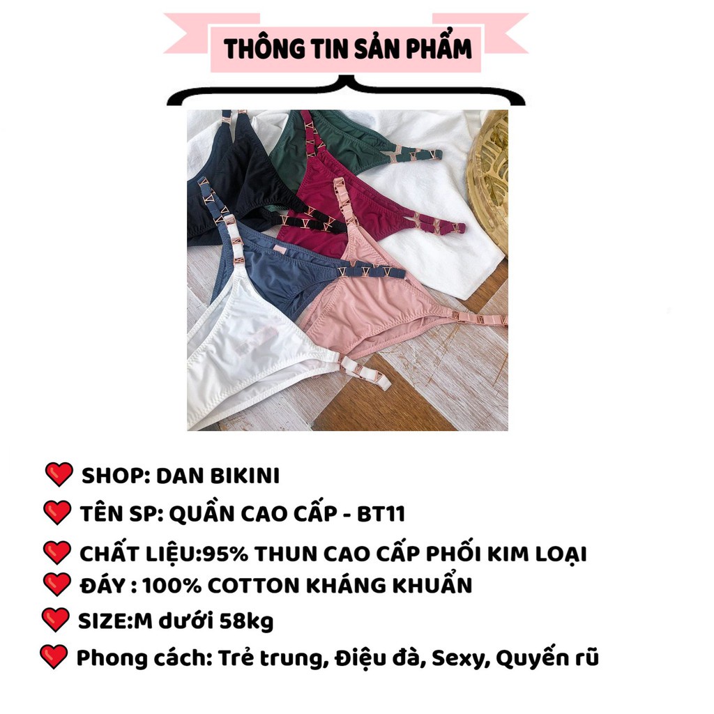 Quần Lọt Khe Nữ - Quần Lót Lọt Khe Nữ Cao Cấp Sexy Cạp phối chữ V cá tính gợi cảm mã BT11