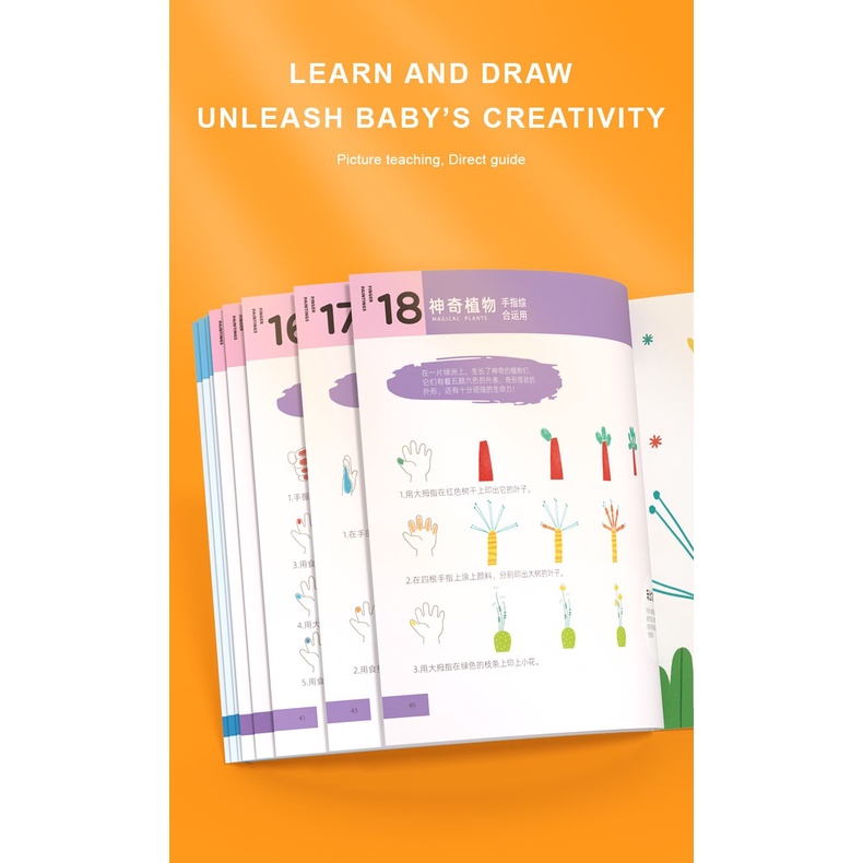 Bộ màu vẽ bằng tay Finger Paint Mideer