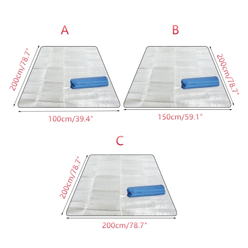 Thảm Trải Bằng Lá Nhôm EVA Tiện Dụng Mang Theo Du Lịch Cắm Trại