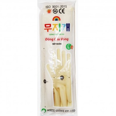 Combo 10 đôi găng tay cao su Cầu Vồng dài 39cm size L, găng tay rửa chén rửa bát, bao tay cao su rửa chén