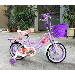 Xe đạp nữ bé gái bánh 12/14/16/18 (cho bé 3-4t, 4-5t, 5-7t, 6-9t)