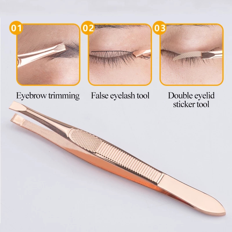 [Hàng mới về] Nhíp nhổ lông mày bằng thép không gỉ tiện lợi