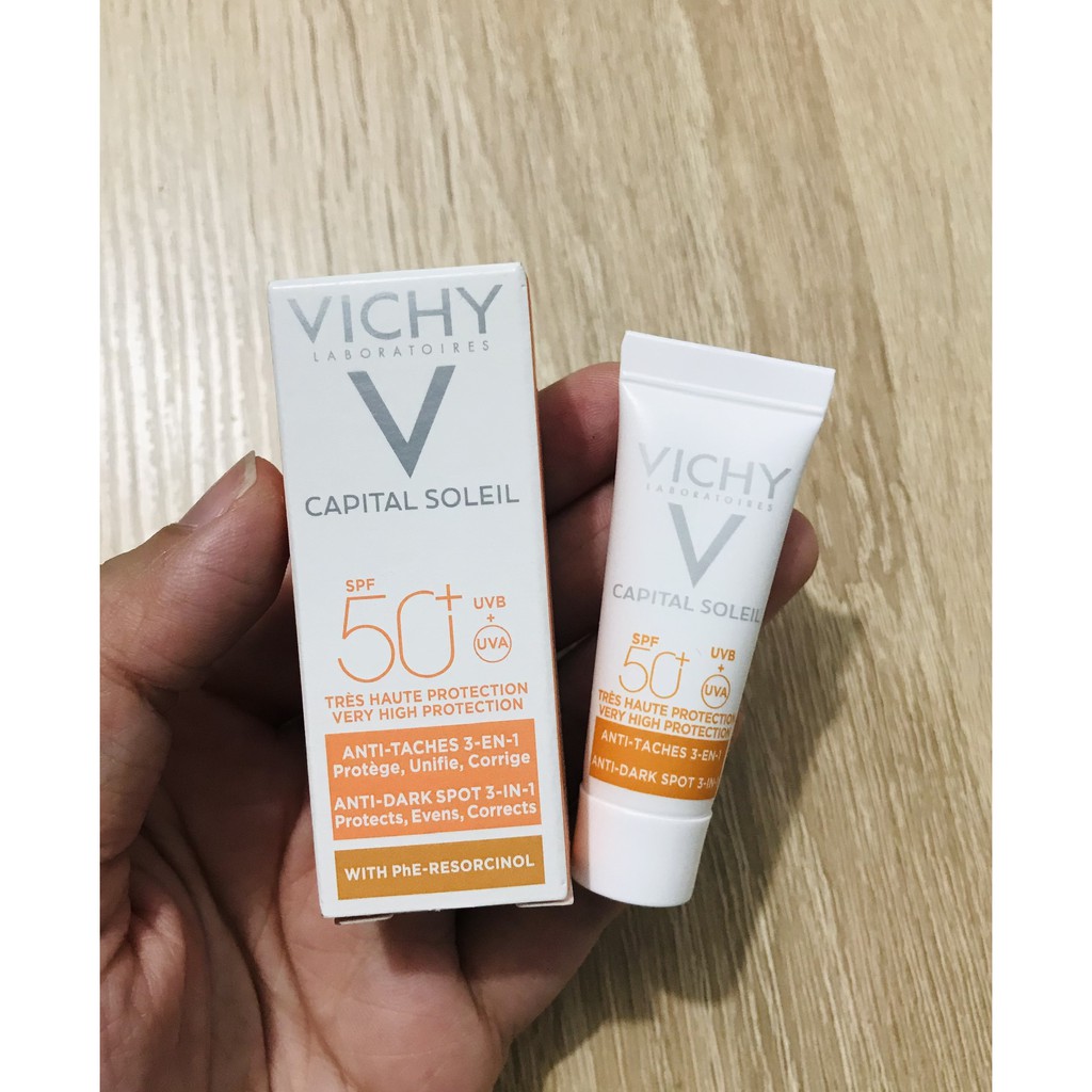 [HÀNG CHÍNH HÃNG] Combo 3 Món Serum, Kem Dưỡng, Kem Chống Nắng Vichy Minisize