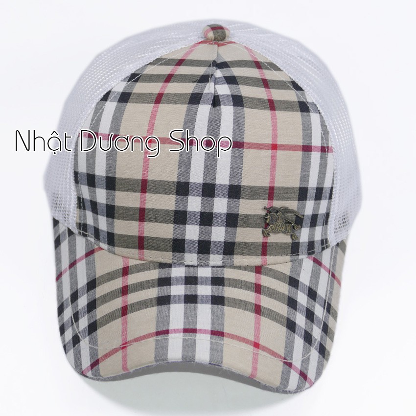 Nón kết lưới nam mũ kết nam đẹp vải Ca Rô và lưới giá gắng mặt sắt phù hợp cho mọi lứa tuổi