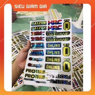 (Siêu Rẻ) Tem tấm logo Crom 7 màu dán trang trí