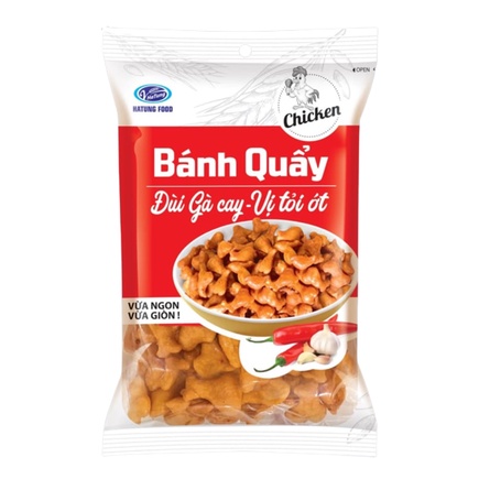 Bánh Quẩy Đùi Gà Cay, Cá Vị Lá Hành, Gấu Vừng Mật Ong Hà Tùng Gói 140g