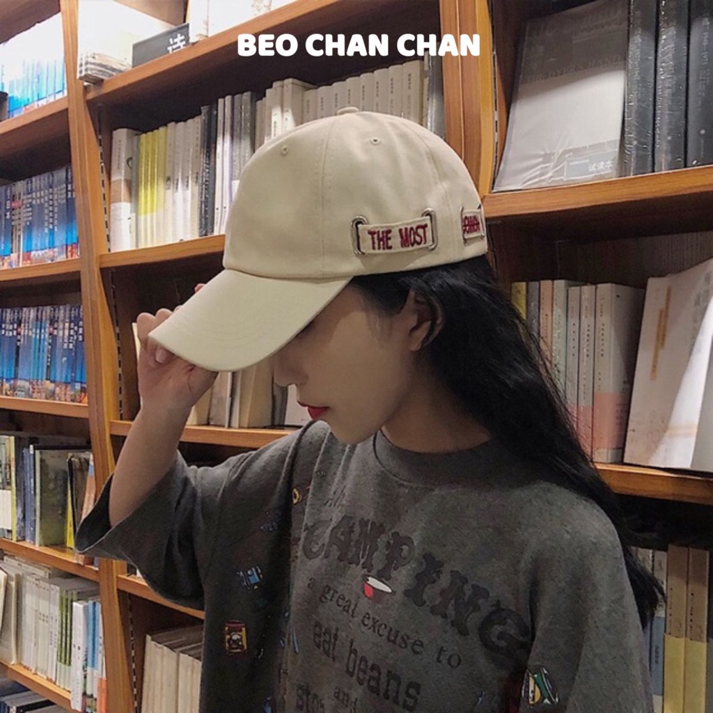 Mũ lưỡi trai nam nữ đẹp thêu chữ ,mũ phớt Nón kết phong cách Ulzzang form unisex THE MOST