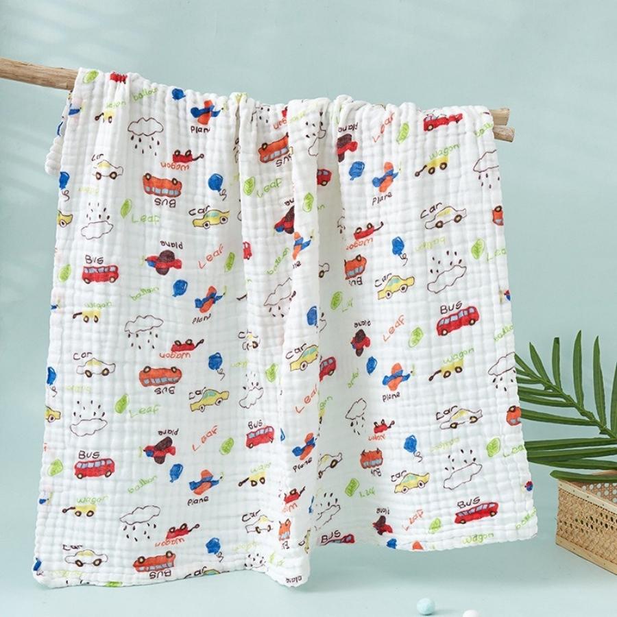 Khăn  tắm Xô họa tiết xuất Nhật Cho Bé - 2 Lớp, 4 Lớp