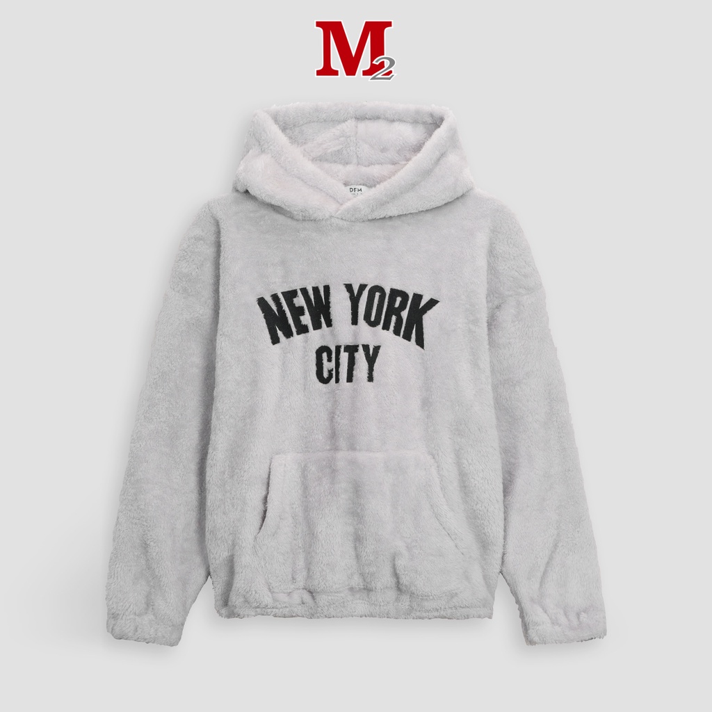 Áo hoodie unisex có mũ lông thêu New York City K0030566 Thời trang M2 | BigBuy360 - bigbuy360.vn