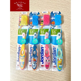 Bàn chải đánh răng Jordan step 2 lông mềm cho bé từ 3-5 tuổi