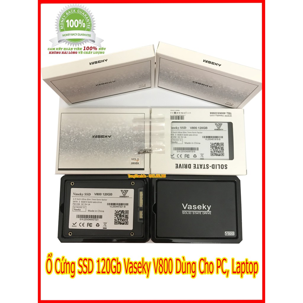 Ổ Cứng SSD 120Gb Vaseky V800 Dùng Cho PC, Laptop Bảo Hành 3 Năm