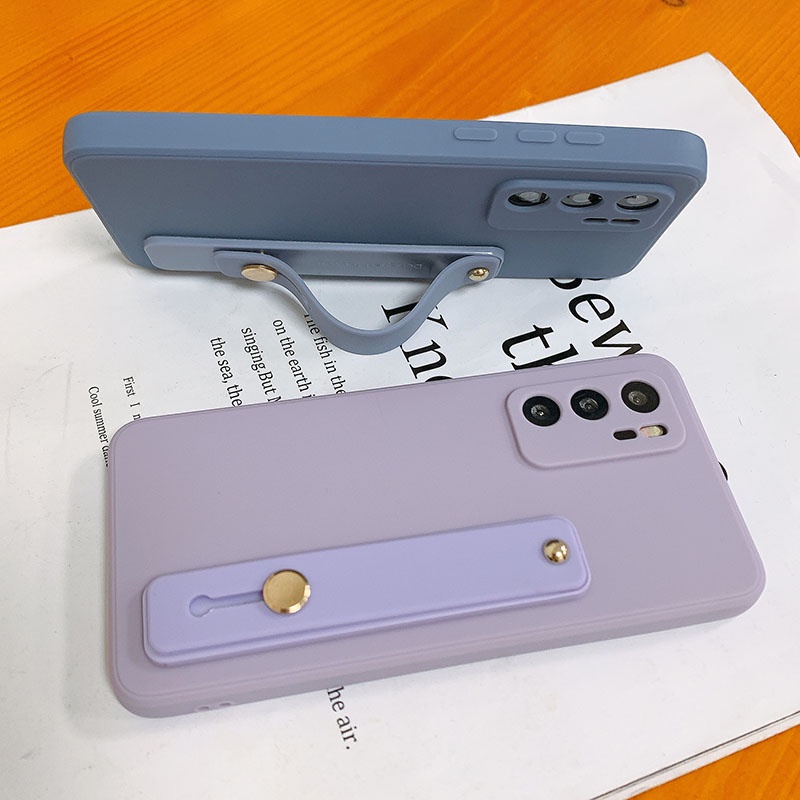 Ốp Điện Thoại Silicone Mềm Có Quai Đeo Tay Cho Huawei Nova 9 5T 7i 4E Honor 50 Pro P30 P40 P50 Mate 30 40
