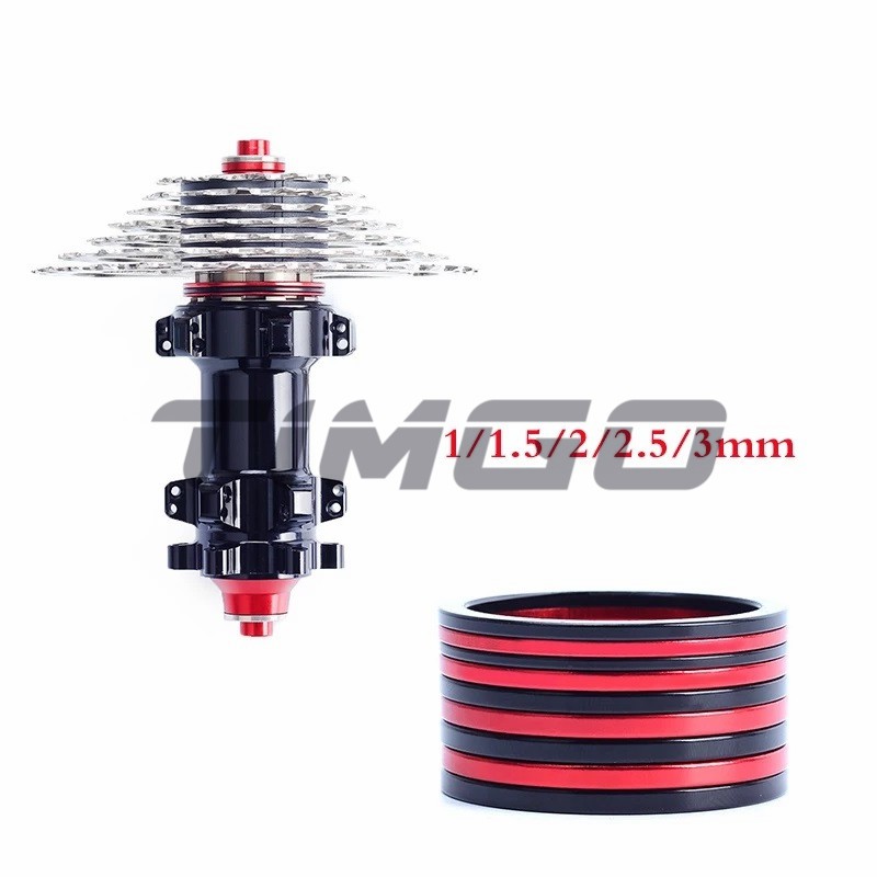 Set 2 Vòng Đệm Trục Giữa Xe Đạp Leo Núi 1/1.5/2/2.5/3mm Bằng Hợp Kim Nhôm