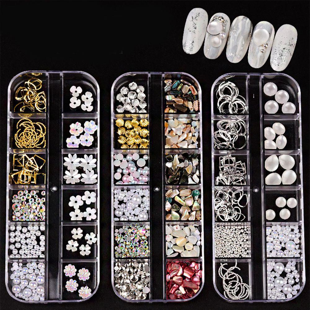 OCEANMAP Phụ Kiện Trang Trí Móng Tay 3D Hình Vỏ Sò Độc Đáo