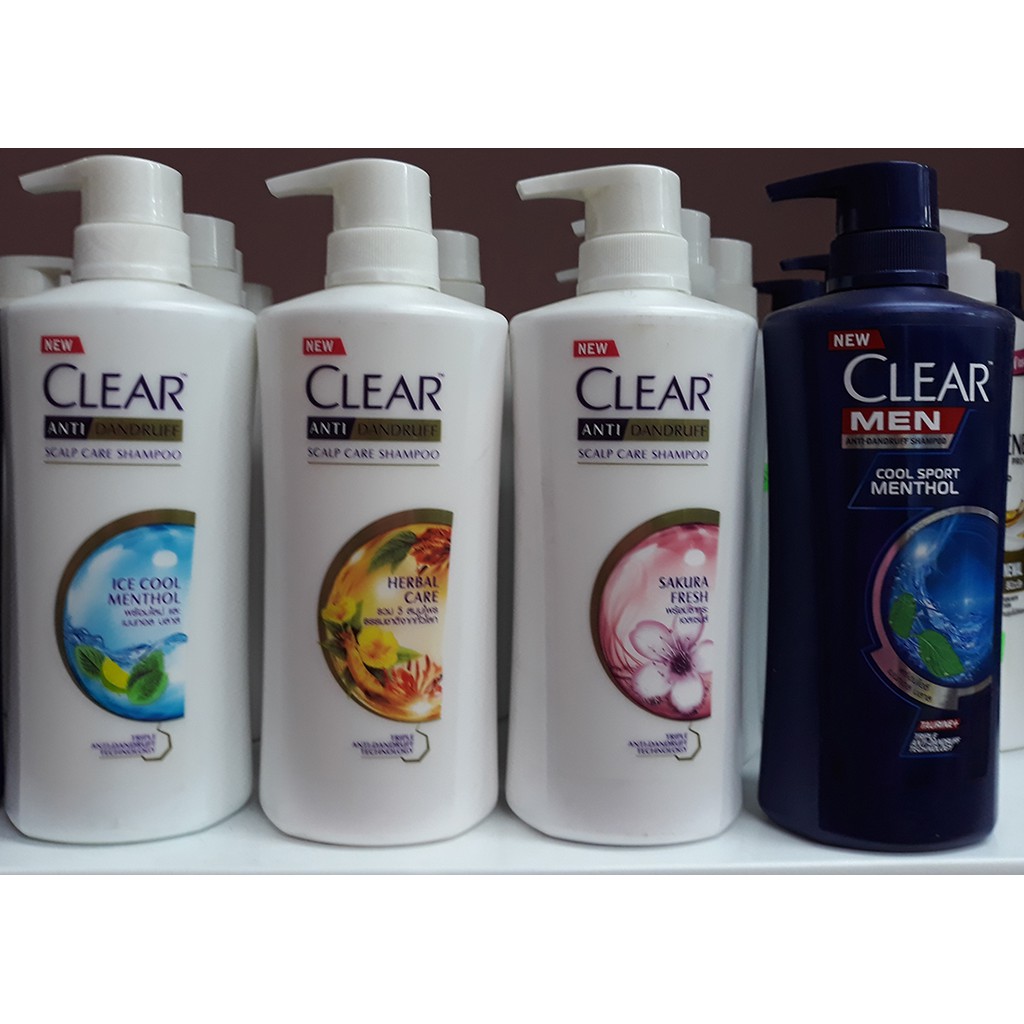 Dầu gội Clear Thái lan các loại hương 450ml-480ml