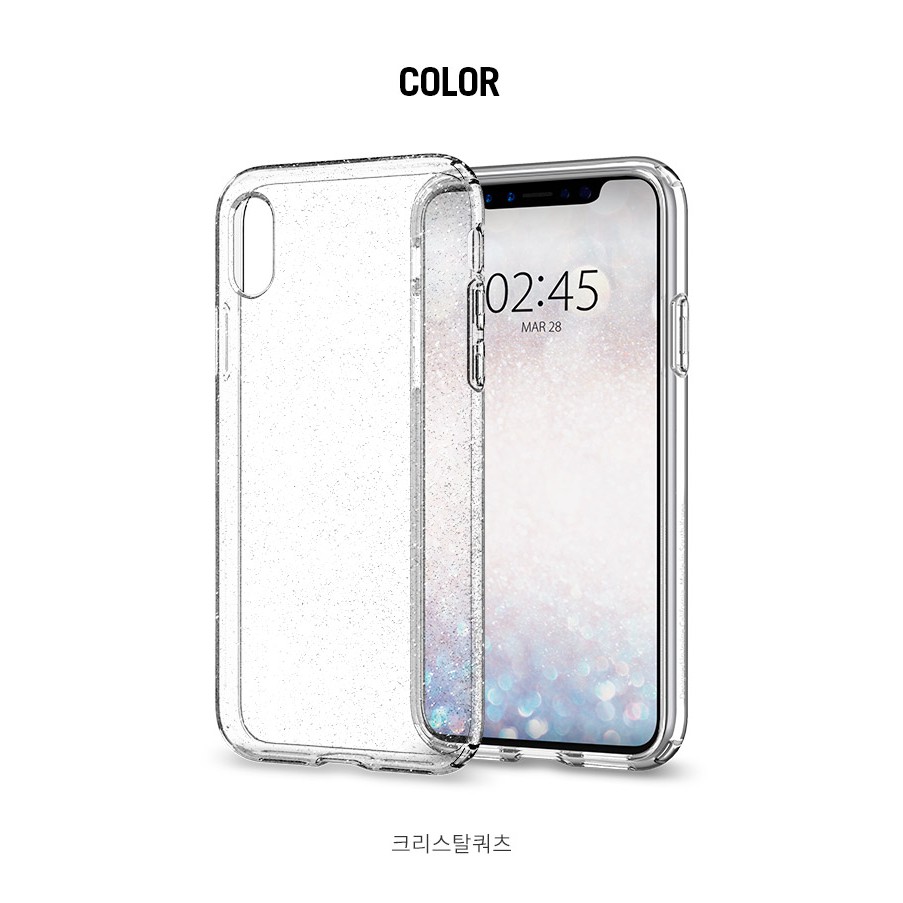 Ốp lưng iPhone X / iPhone Xs Spigen Liquid Crystal Glitter kim tuyến ( USA)