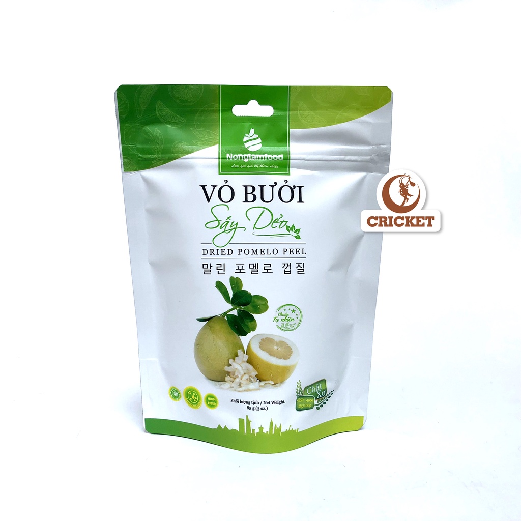 Vỏ Bưởi Sấy Dẻo Từ Thiên Nhiên Túi 85g - Nông Lâm Food lưu giữ những giá trị thiên nhiên