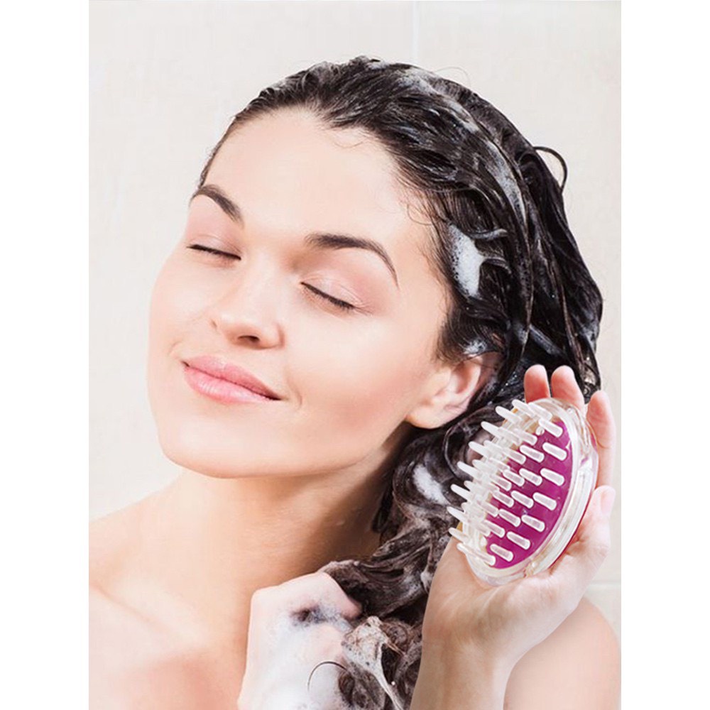 Lược mát xa đầu, lược gội đầu massage silicon kích thích mọc tóc, chống rụng tóc MINIGIRL L1