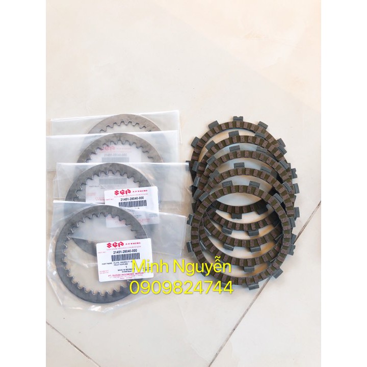 Bộ lá sắt/ lá bố nồi xe Satria/ Raider fi chính hãng suzuki