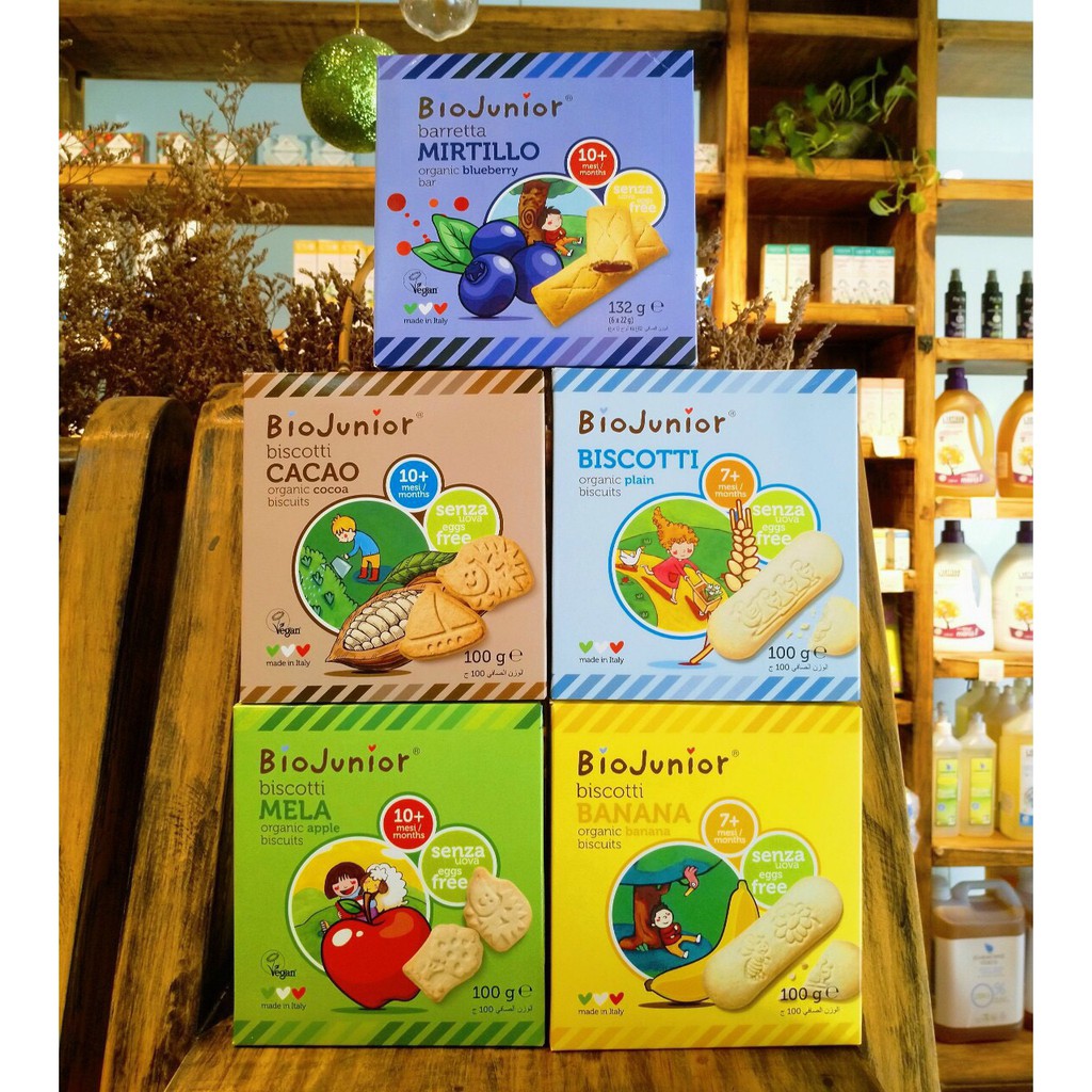 Bánh ăn dặm/Bánh ăn dặm hữu cơ cho bé nhiều vị Bio Junior