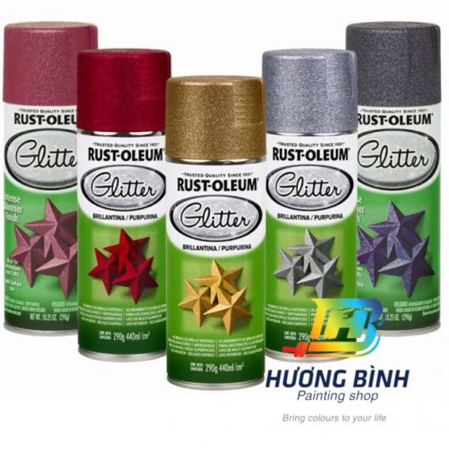 Sơn xịt Glitter Rust Oleum kim tuyến (290gr)