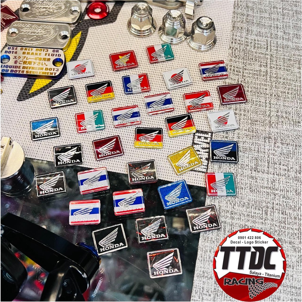 Tem Logo Cánh Chim Honda Chính Hãng Mod Màu Camay ánh kim cực đẹp ✌🇹🇭