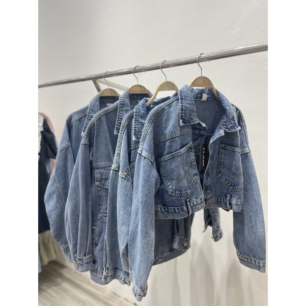 Áo Khoác Jeans Nữ Quảng Châu , Áo Khoác Bò Nữ Croptop Cực Chất