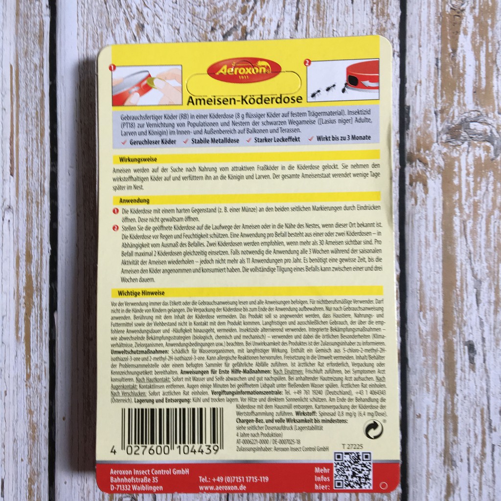 [Hàng nội địa Đức] Hộp diệt kiến Aeroxon, xua tan nổi lo về kiến cho gia đình bạn