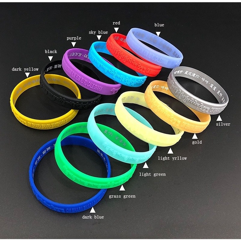 Dasui Mantra Dharani Vòng Tay Silicon Dạ Quang Họa Tiết Trái Tim Mantra Phật Giáo Haitao Master Phong Cách MERCY