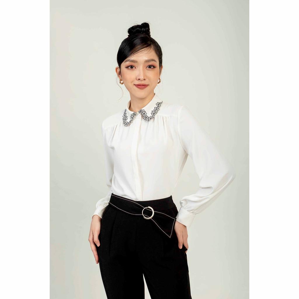 Quần baggy cạp phối nơ MMOutfit M-QU020121021