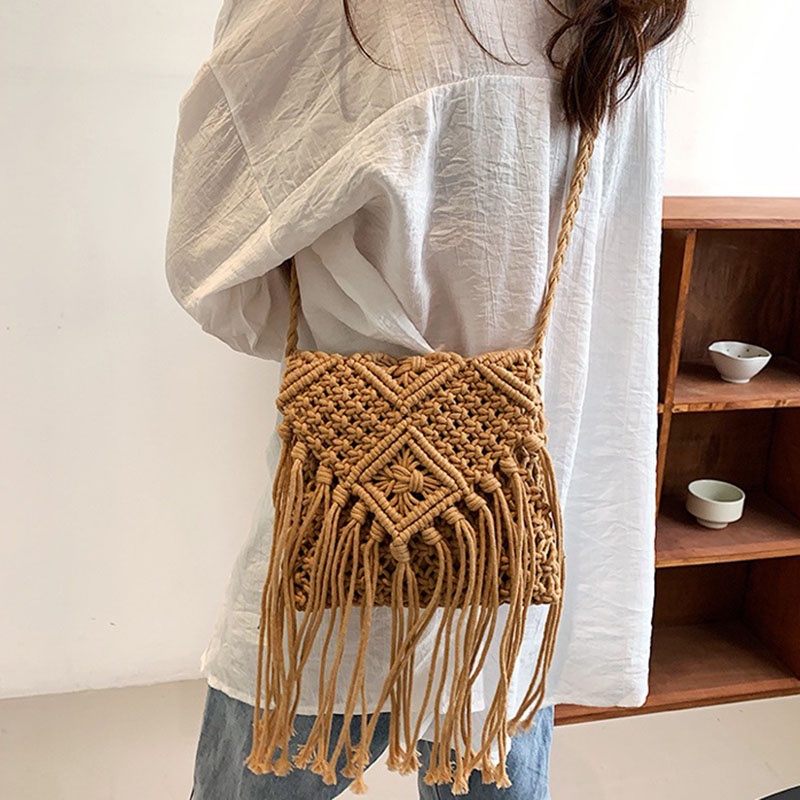 Túi Đeo Vai Đan Rơm Thời Trang Sành Điệu Cho Nữ